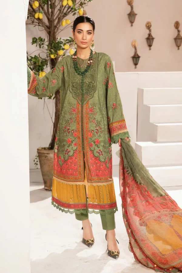 Maria B Stitched Printed Suit | MPT-2206-A