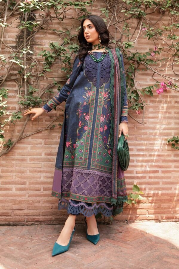 Maria B Stitched Printed Suit | MPT-2206-B - Image 3