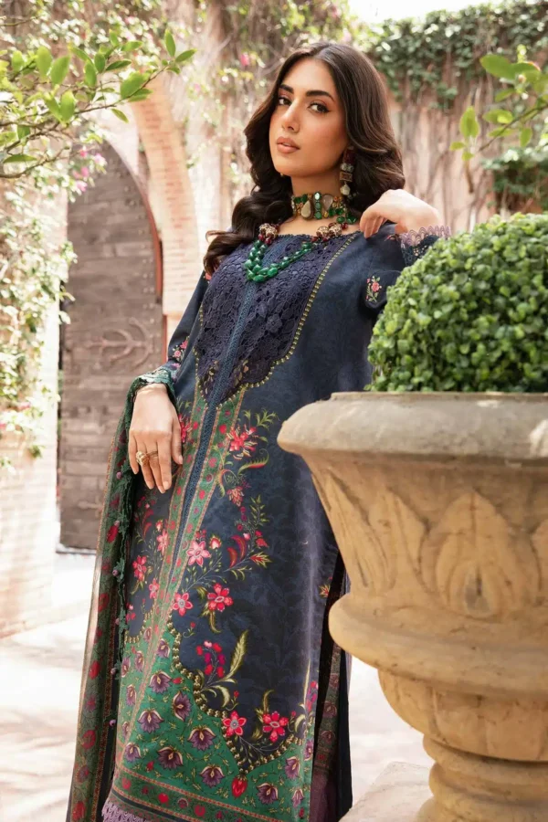 Maria B Stitched Printed Suit | MPT-2206-B - Image 2