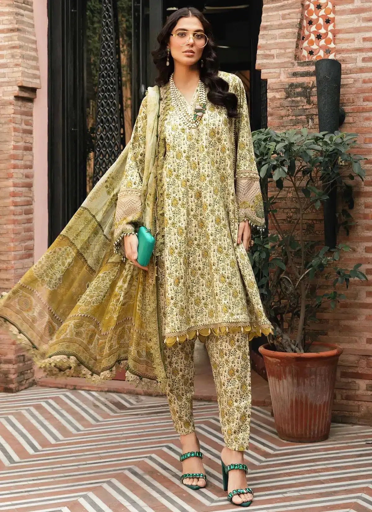 Maria B Stitched Printed Suit | MPT-2207-A