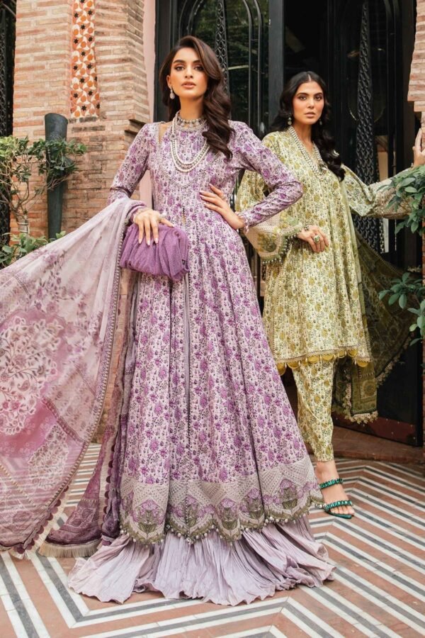 Maria B Stitched Printed Suit | MPT-2207-A - Image 4