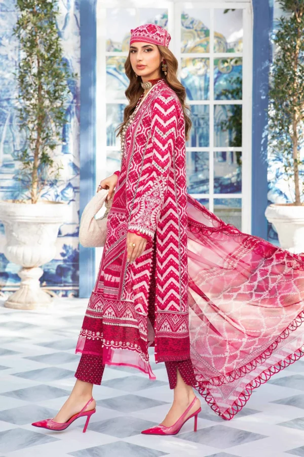 Maria B Stitched Printed Suit | MPT-2208-A - Image 2