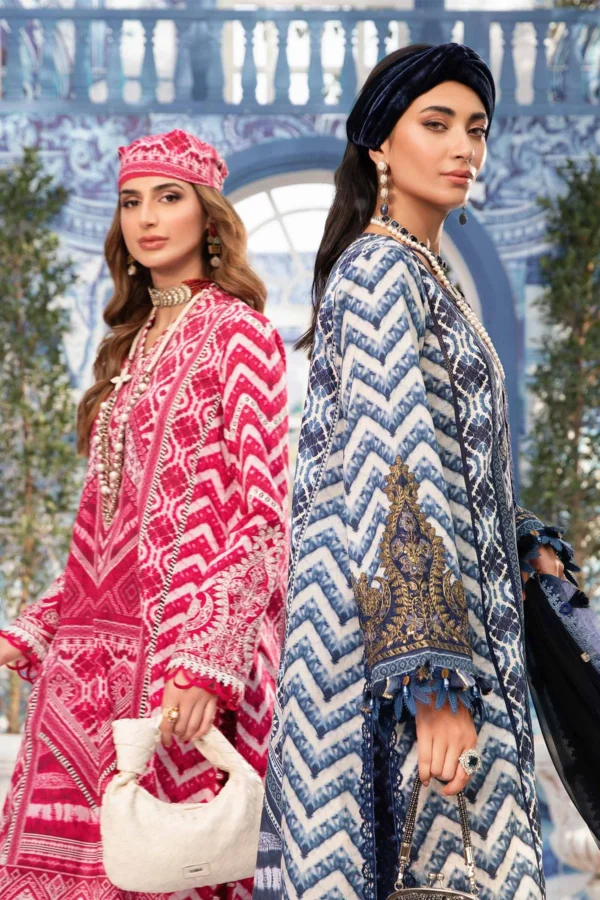 Maria B Stitched Printed Suit | MPT-2208-A - Image 7
