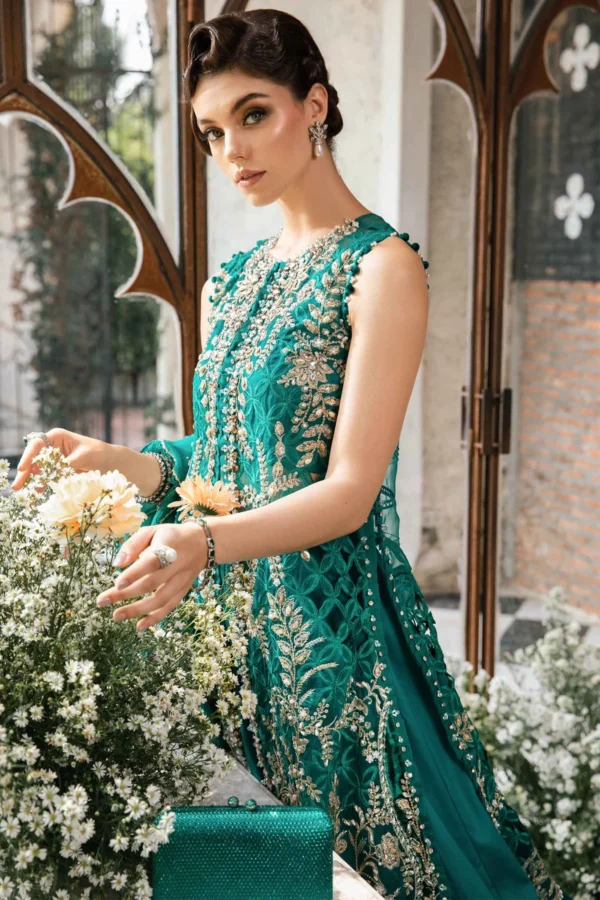 Maria B Stitched 3 Piece EMBROIDERED SUIT | BD-2806 - Image 5