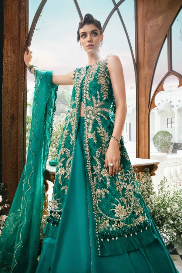 Maria B Stitched 3 Piece EMBROIDERED SUIT | BD-2806 - Image 6
