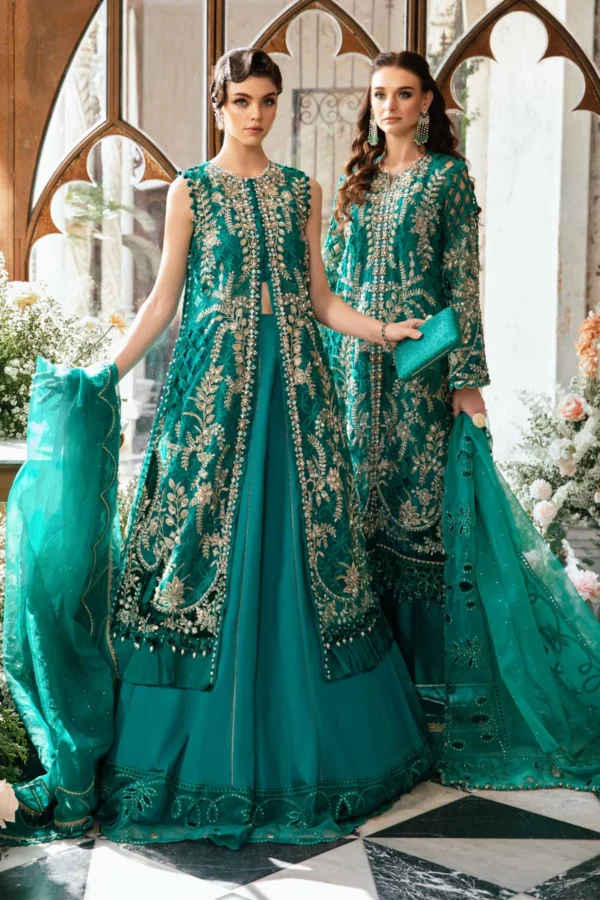 Maria B Stitched 3 Piece EMBROIDERED SUIT | BD-2806 - Image 2