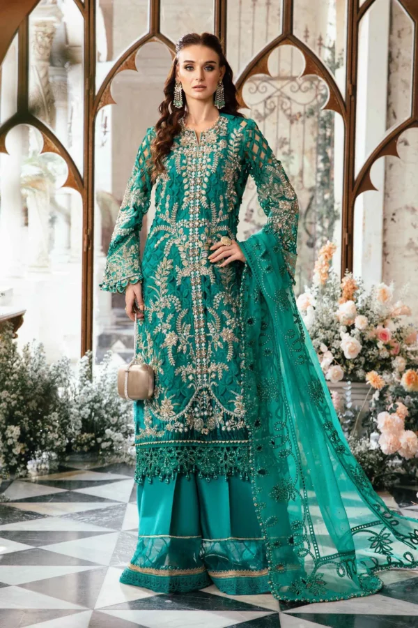 Maria B Stitched 3 Piece EMBROIDERED SUIT | BD-2806