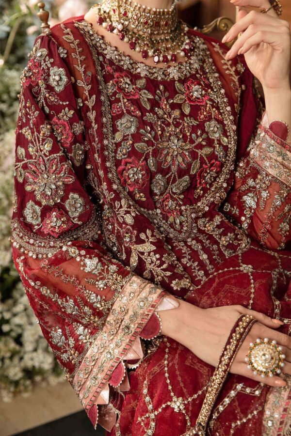 Maria B Stitched EMBROIDERED SUIT - Image 6