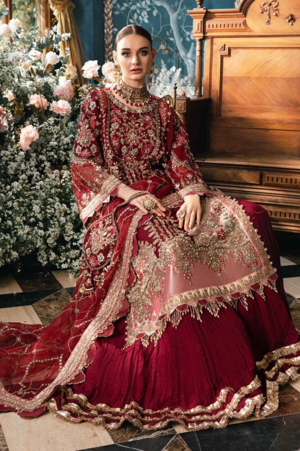 Maria B Stitched EMBROIDERED SUIT - Image 7