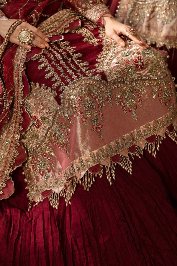 Maria B Stitched EMBROIDERED SUIT - Image 8