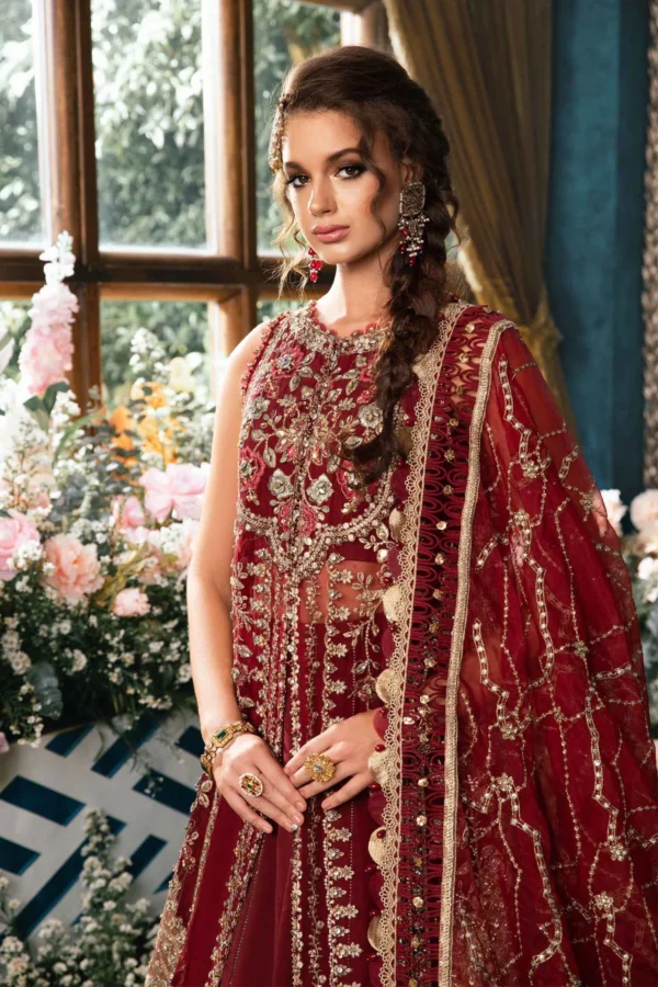 Maria B Stitched EMBROIDERED SUIT - Image 3