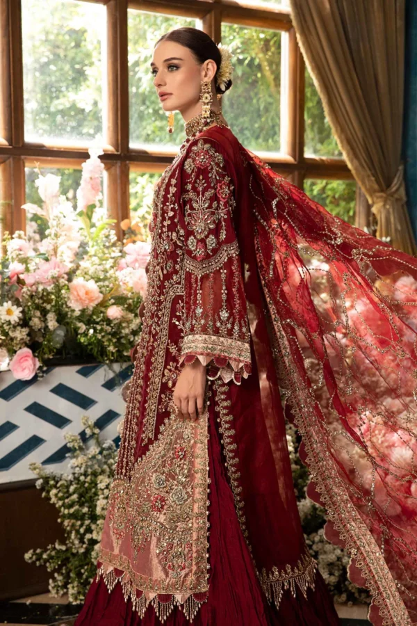 Maria B Stitched EMBROIDERED SUIT - Image 4
