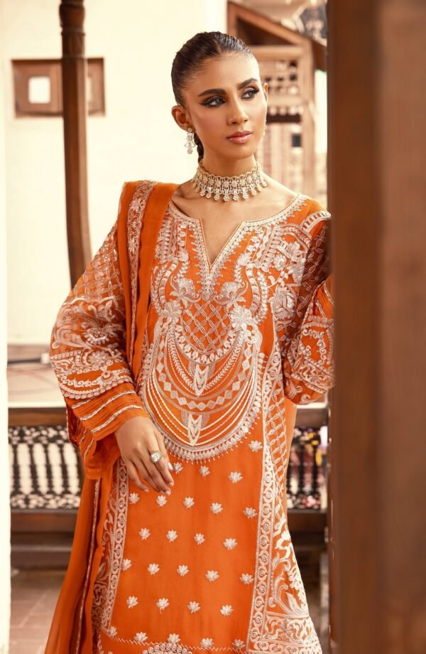 Maryum n Maria Stitched Luxury Formal - Russet Orange - Image 5