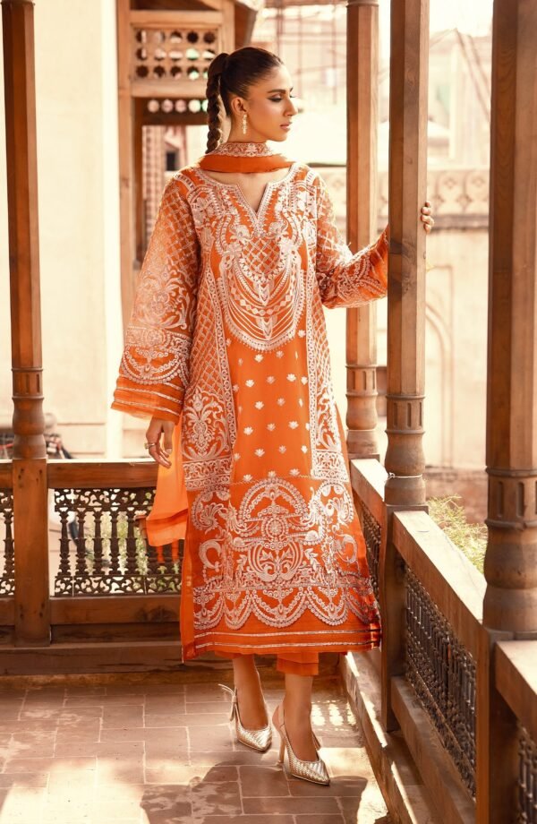Maryum n Maria Stitched Luxury Formal - Russet Orange - Image 4