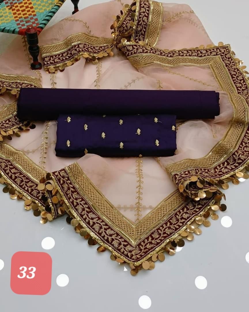 Organza sequence embroidery with shamoze silk - Image 33