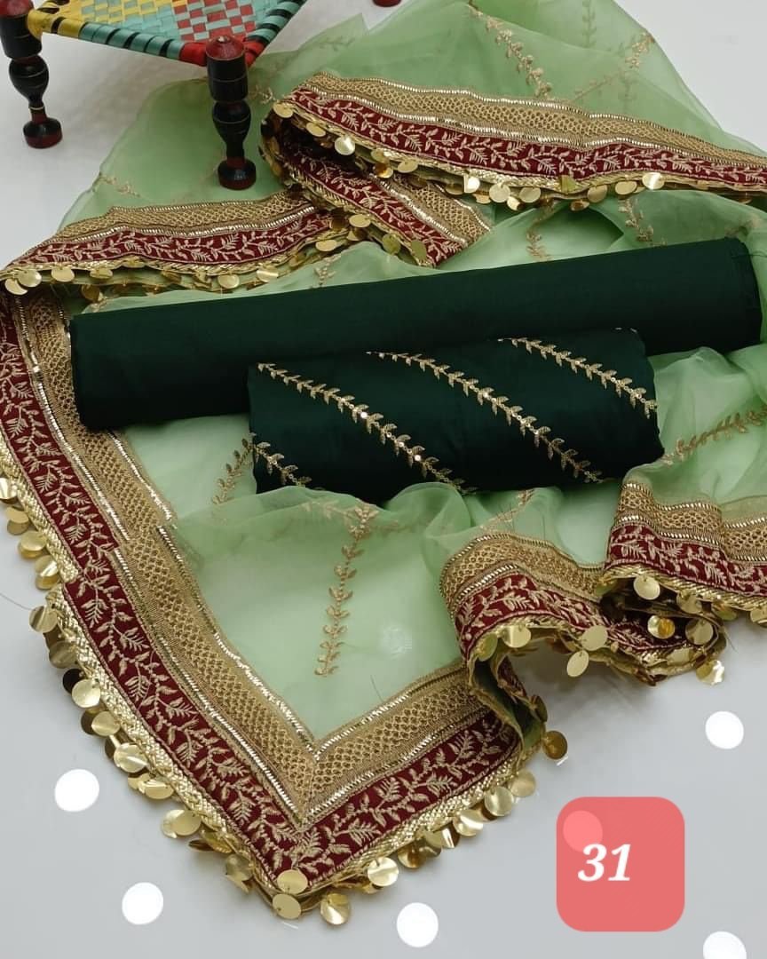 Organza sequence embroidery with shamoze silk - Image 31