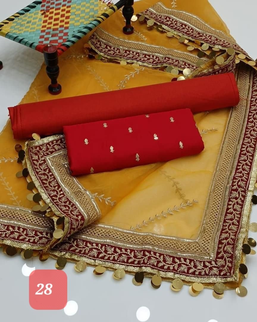 Organza sequence embroidery with shamoze silk - Image 28