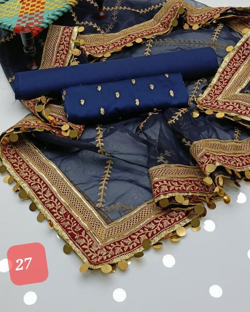 Organza sequence embroidery with shamoze silk - Image 27