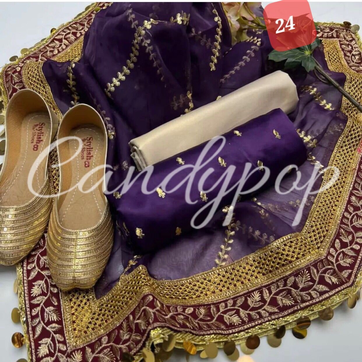 Organza sequence embroidery with shamoze silk - Image 24