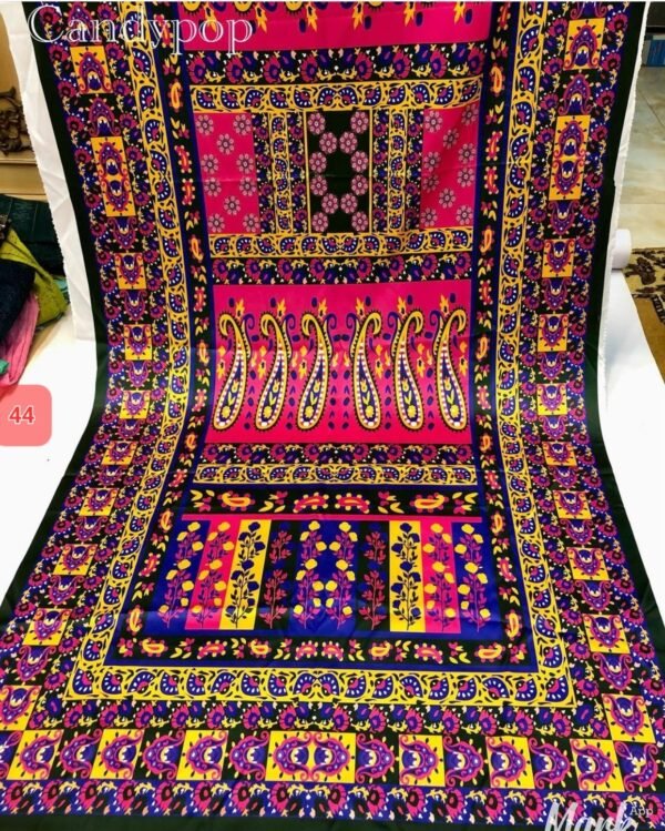 Shamoze silk digital print duppata 48+ designs - Image 45
