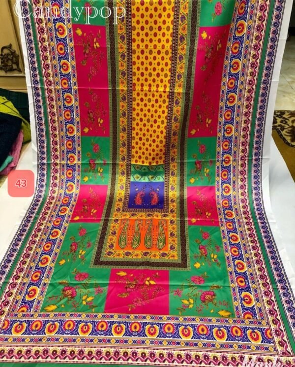 Shamoze silk digital print duppata 48+ designs - Image 44