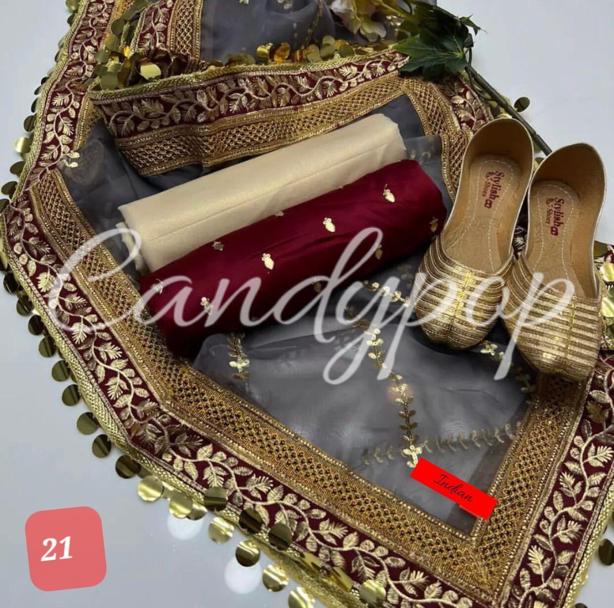 Organza sequence embroidery with shamoze silk - Image 21