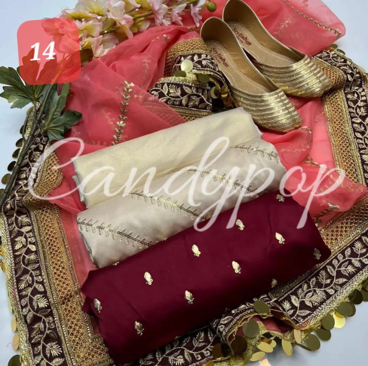 Organza sequence embroidery with shamoze silk - Image 14