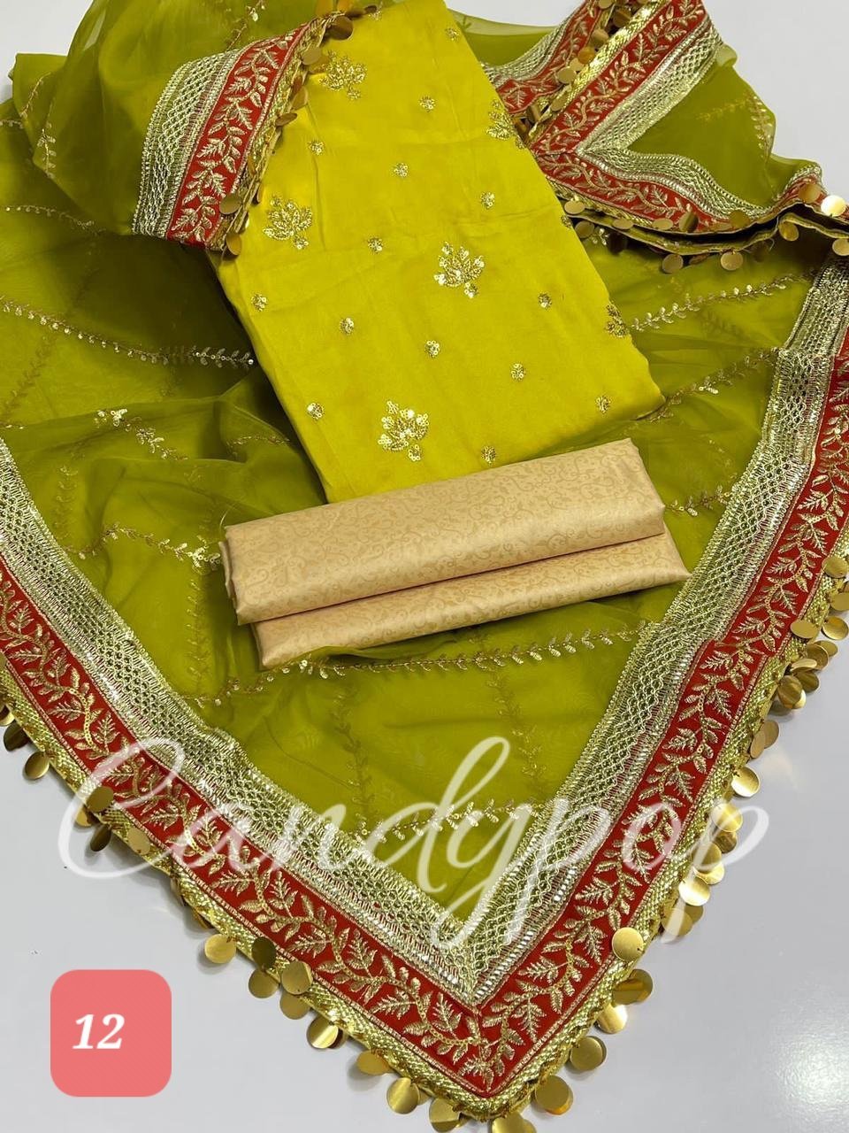 Organza sequence embroidery with shamoze silk - Image 12