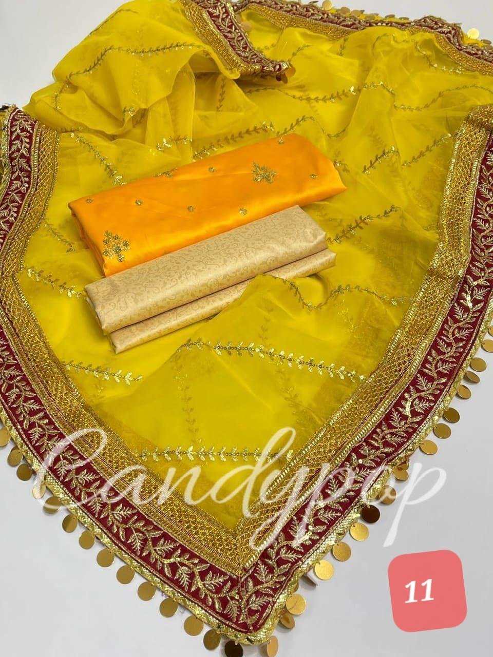 Organza sequence embroidery with shamoze silk - Image 11