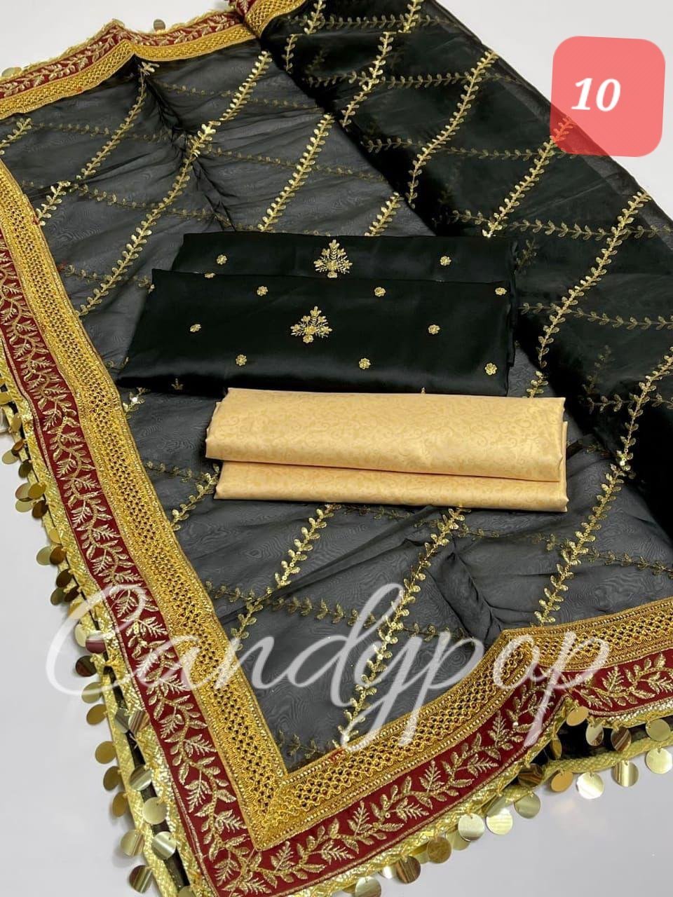 Organza sequence embroidery with shamoze silk - Image 10