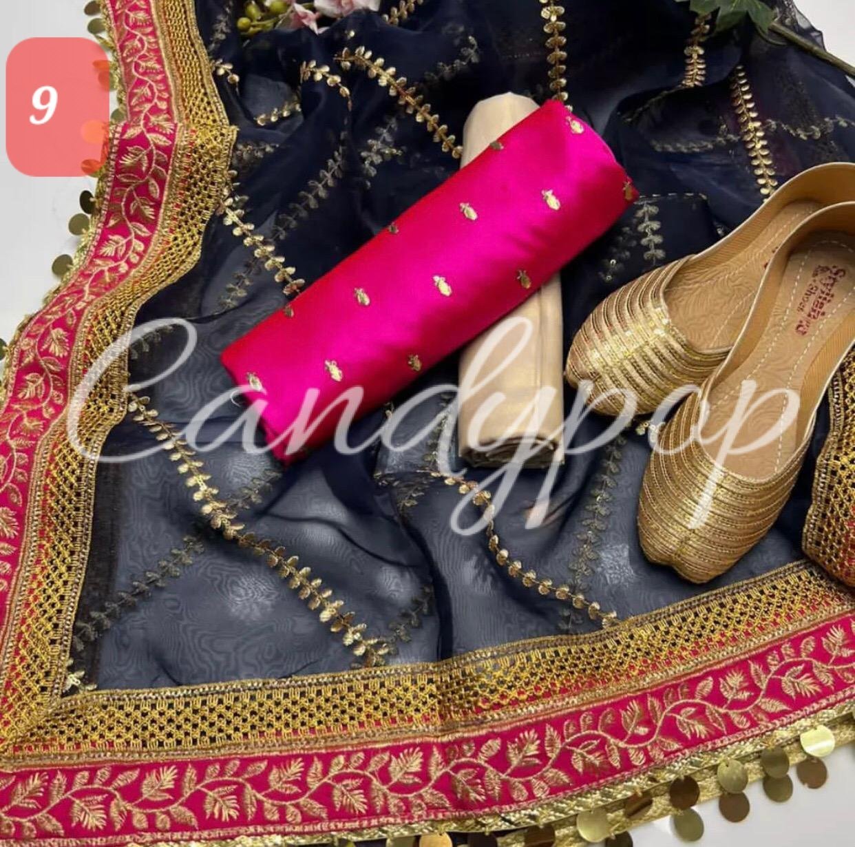 Organza sequence embroidery with shamoze silk - Image 9