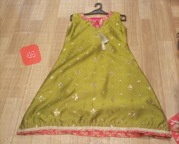 Girls 3PC Frocks With Trousers(48 Designs) - Image 41