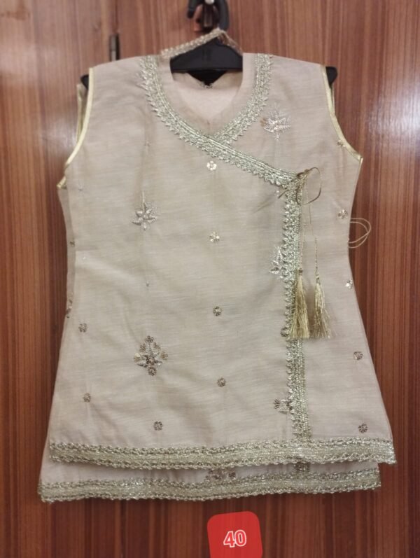 Girls 3PC Frocks With Trousers(48 Designs) - Image 37