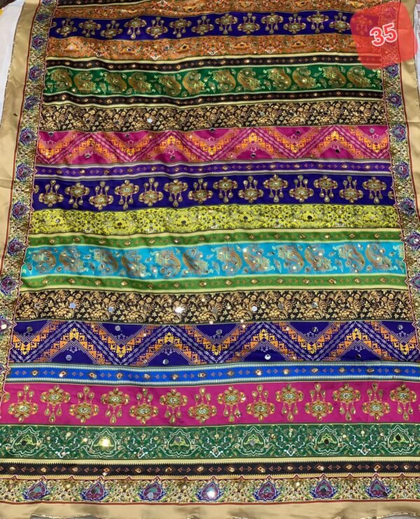 Shamoze silk digital print duppata 48+ designs - Image 36