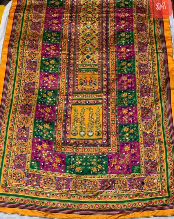 Shamoze silk digital print duppata 48+ designs - Image 35