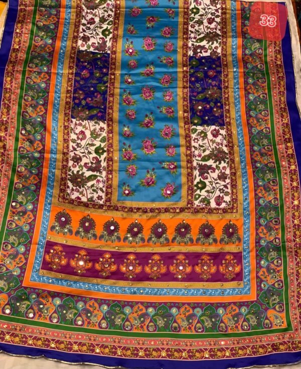 Shamoze silk digital print duppata 48+ designs - Image 34