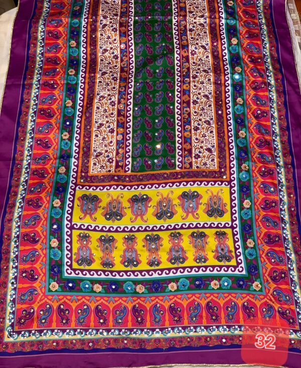 Shamoze silk digital print duppata 48+ designs - Image 33