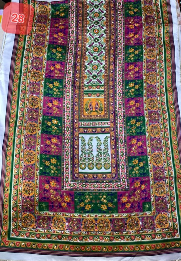 Shamoze silk digital print duppata 48+ designs - Image 30
