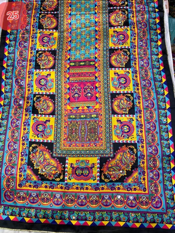 Shamoze silk digital print duppata 48+ designs - Image 27