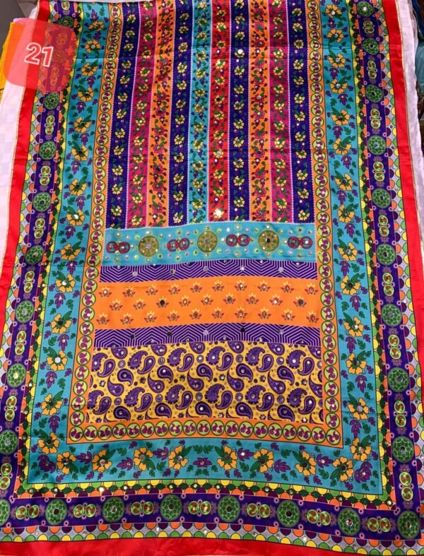 Shamoze silk digital print duppata 48+ designs - Image 23