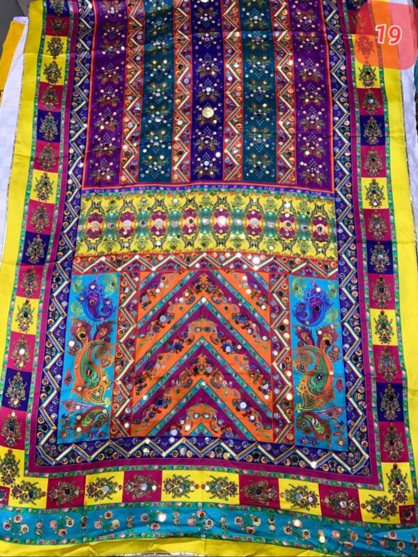 Shamoze silk digital print duppata 48+ designs - Image 21