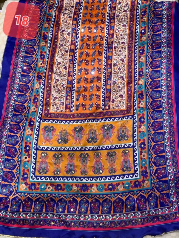 Shamoze silk digital print duppata 48+ designs - Image 20