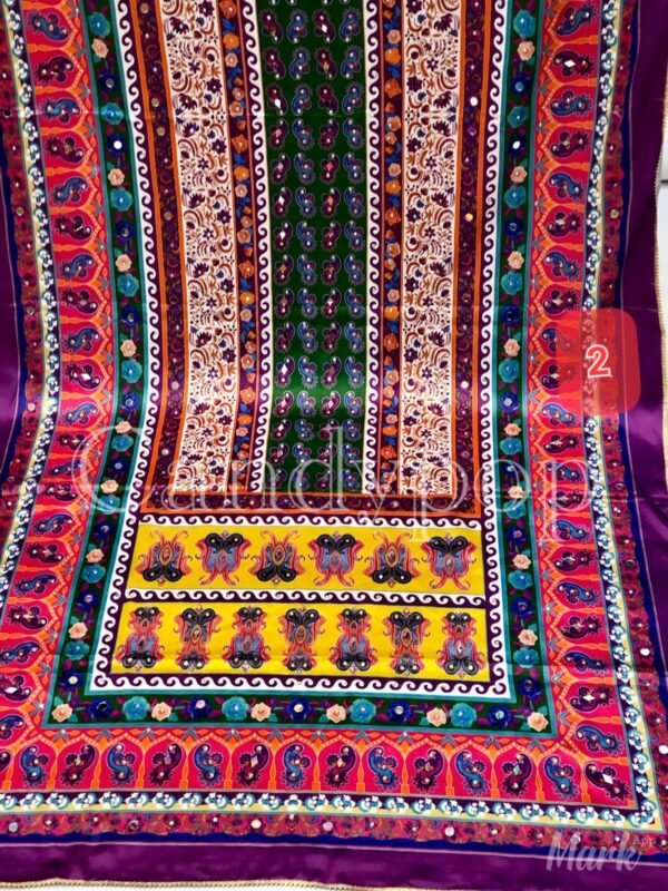 Shamoze silk digital print duppata 48+ designs - Image 3