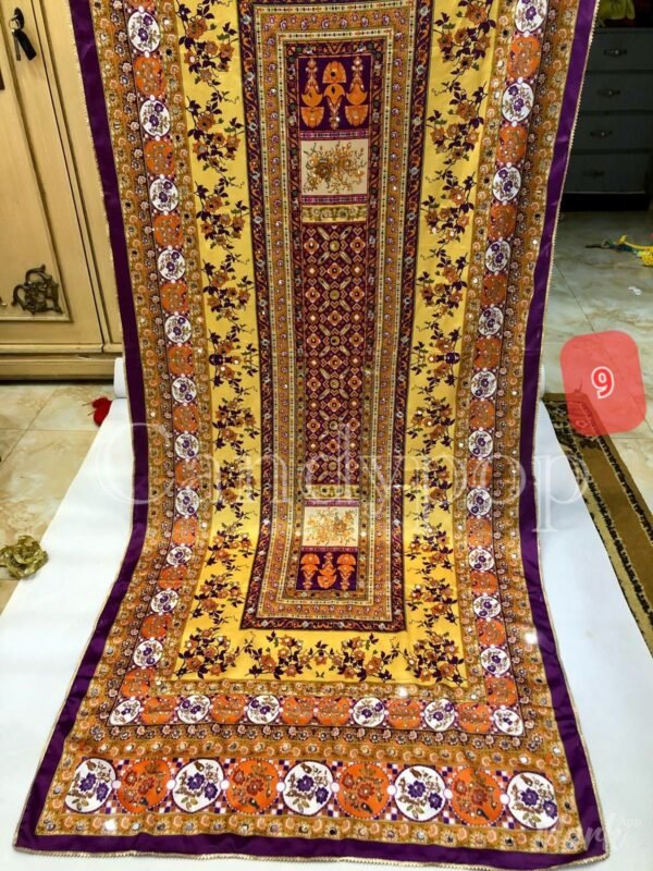 Shamoze silk digital print duppata 48+ designs - Image 10