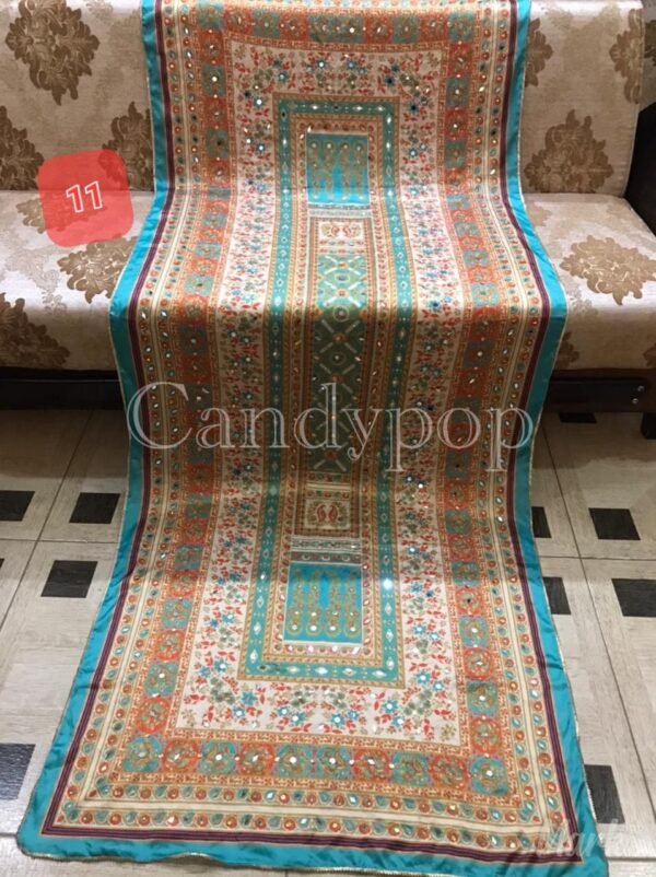 Shamoze silk digital print duppata 48+ designs - Image 12