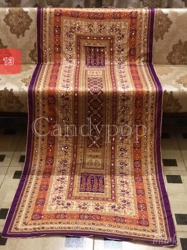 Shamoze silk digital print duppata 48+ designs - Image 14