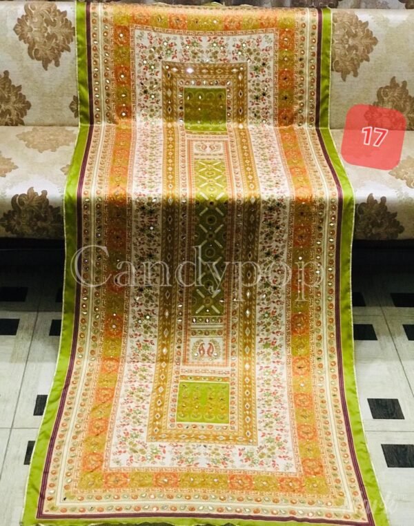 Shamoze silk digital print duppata 48+ designs - Image 19