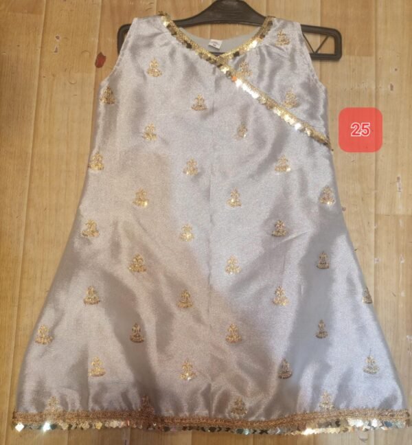 Girls 3PC Frocks With Trousers(48 Designs) - Image 20