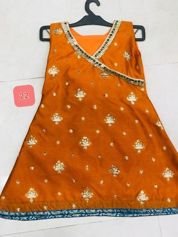 Girls 3PC Frocks With Trousers(48 Designs) - Image 17