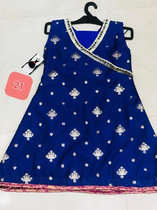 Girls 3PC Frocks With Trousers(48 Designs) - Image 16